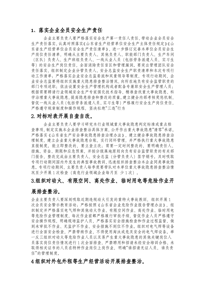 重大事故隐患排查整治行动实施方案(1).docx 第3页