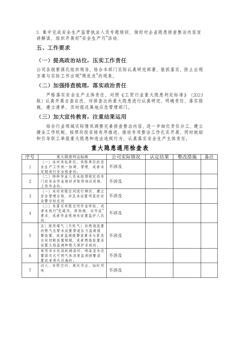 重大事故隐患排查整治行动实施方案(1).docx 第5页