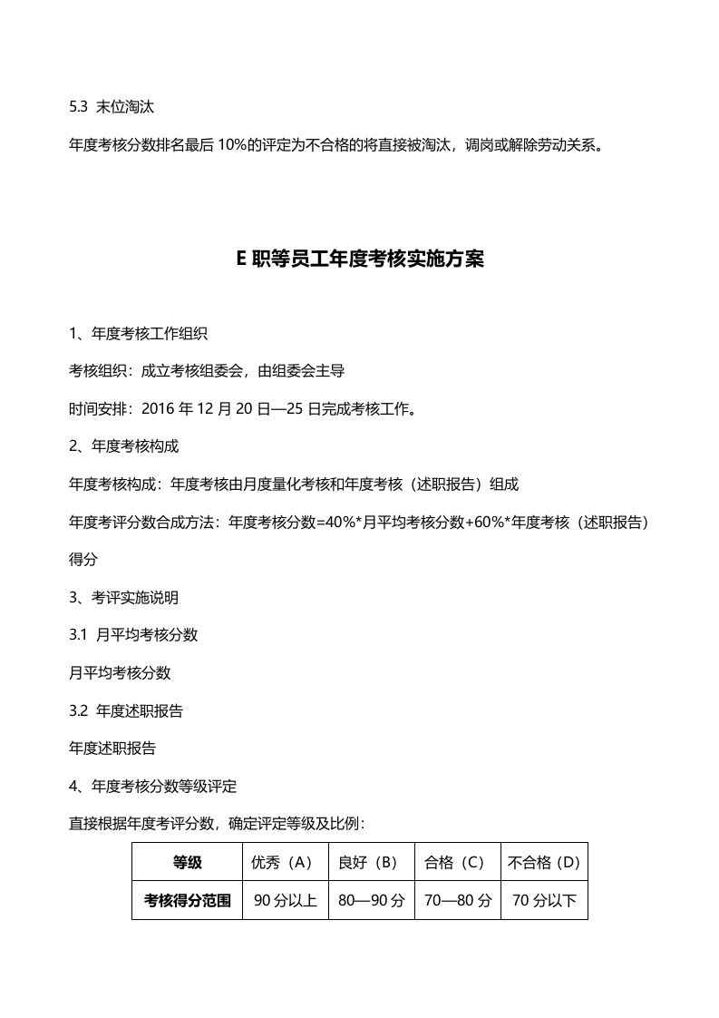 2016年员工年度考核实施方案(加薪、年终奖方案).doc 第5页