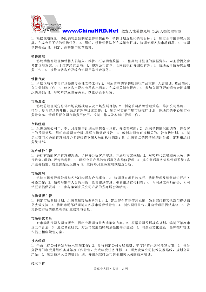 01-生产制造企业岗位说明.doc 第4页