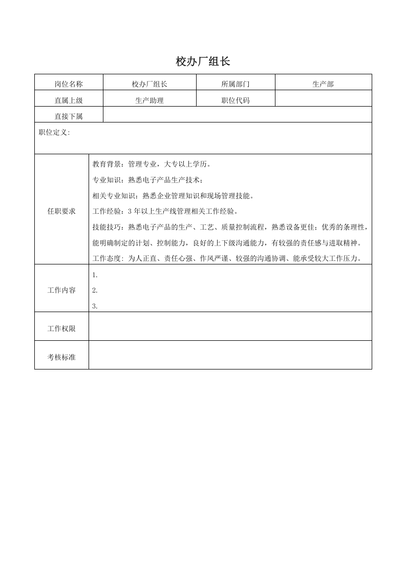 05-某五金厂生产部岗位说明书.doc 第5页