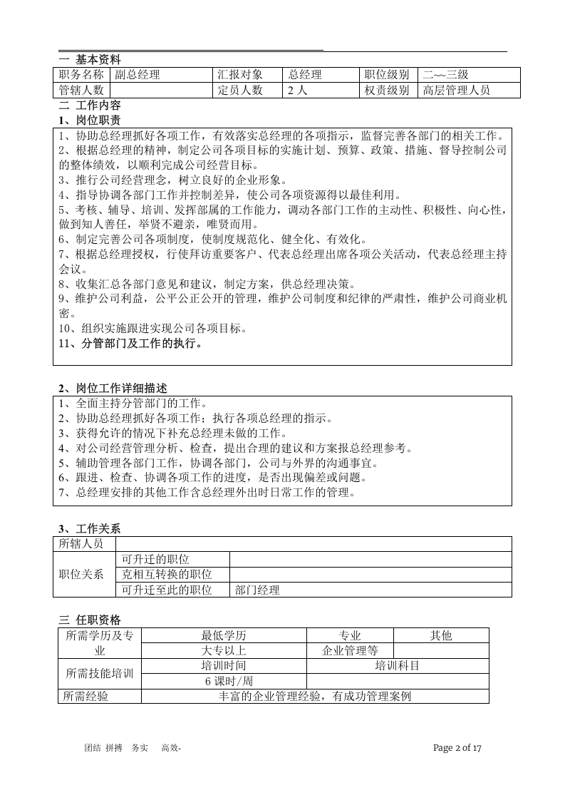 生产型企业各岗位职责标准.doc 第2页