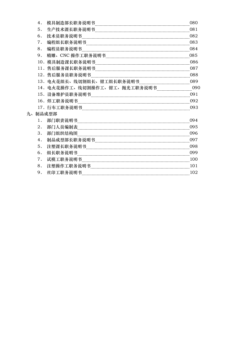 橡塑模具行业各部门岗位职责说明书.doc 第3页