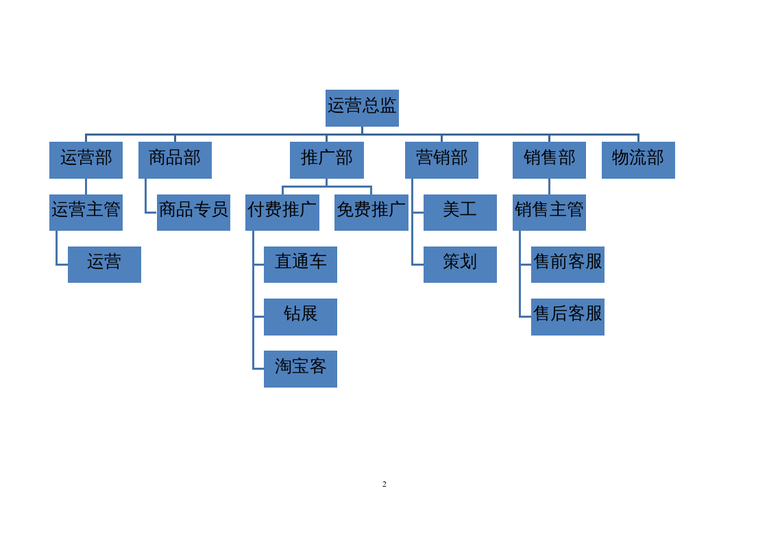 电商运营中心组织架构及岗位职责.docx 第2页