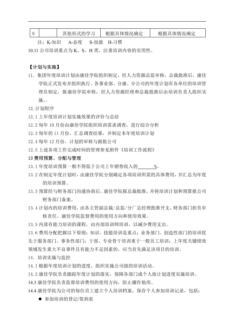 名企资料：康佳集团培训管理办法.doc 第4页