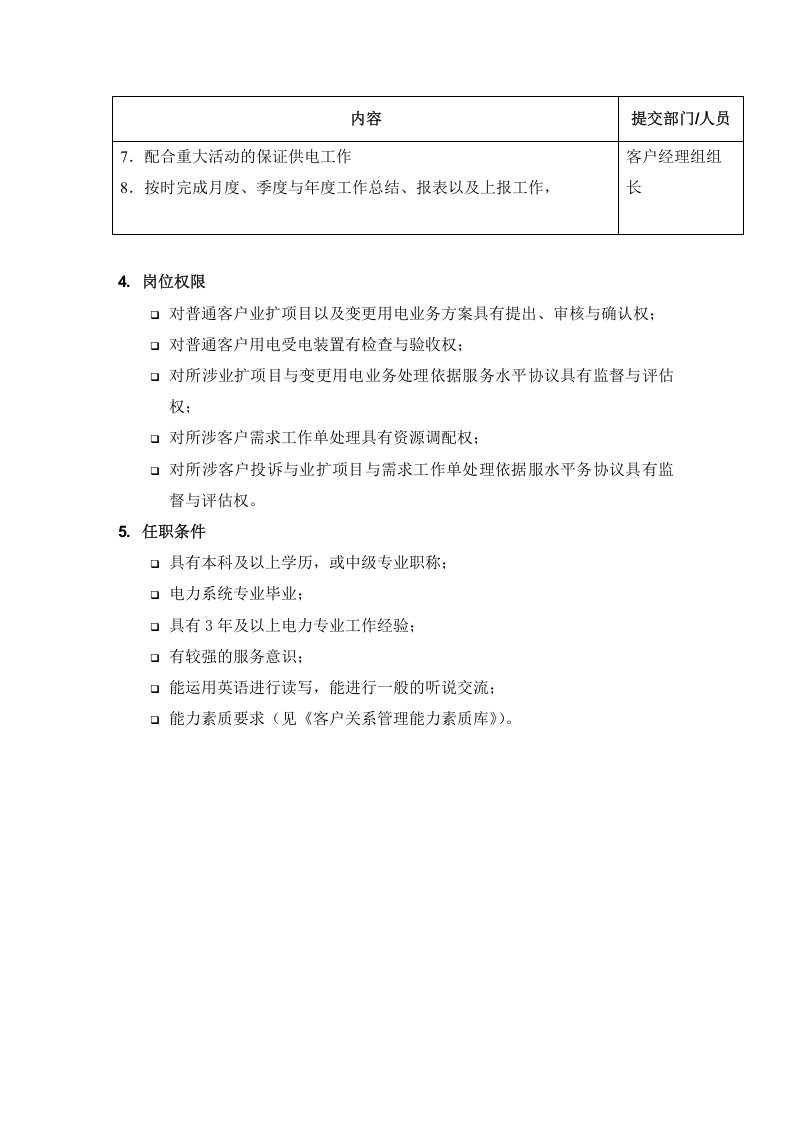 某电力公司客户经理岗位职责描述.doc 第2页