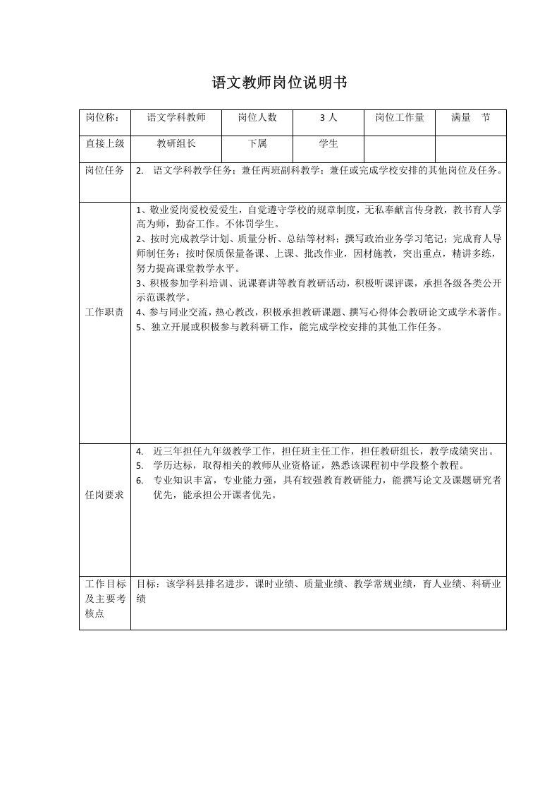 教师职位说明书.doc 第2页