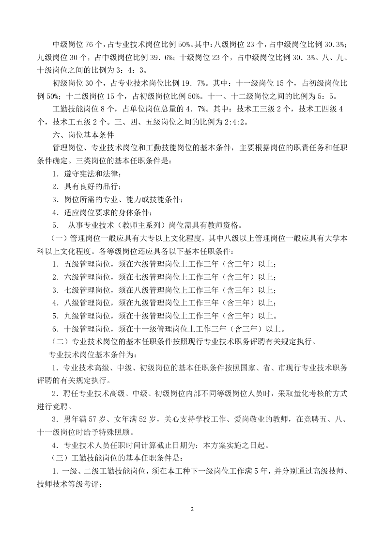 中职学校岗位设置方案及说明书.doc 第2页