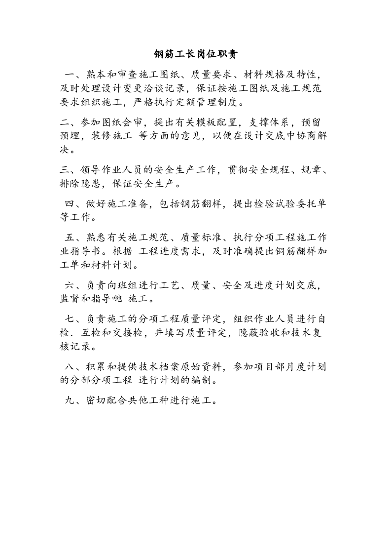 建筑工地各岗位职责.docx 第5页