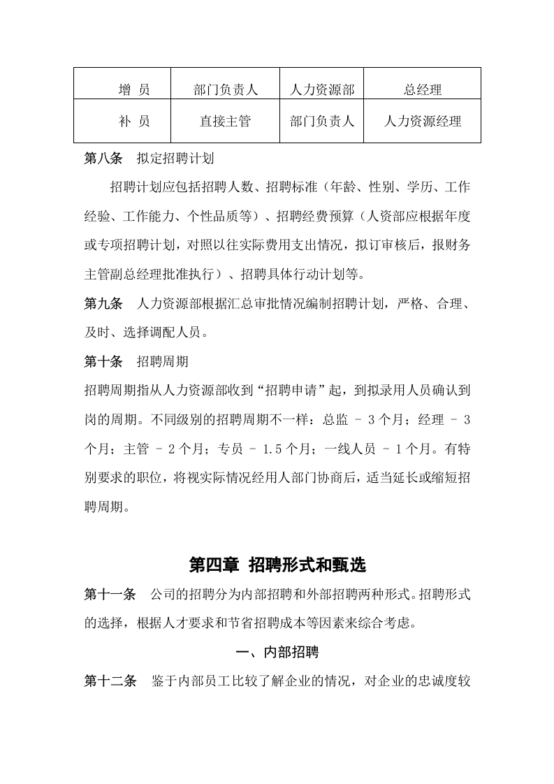 公司招聘管理制度.doc 第3页