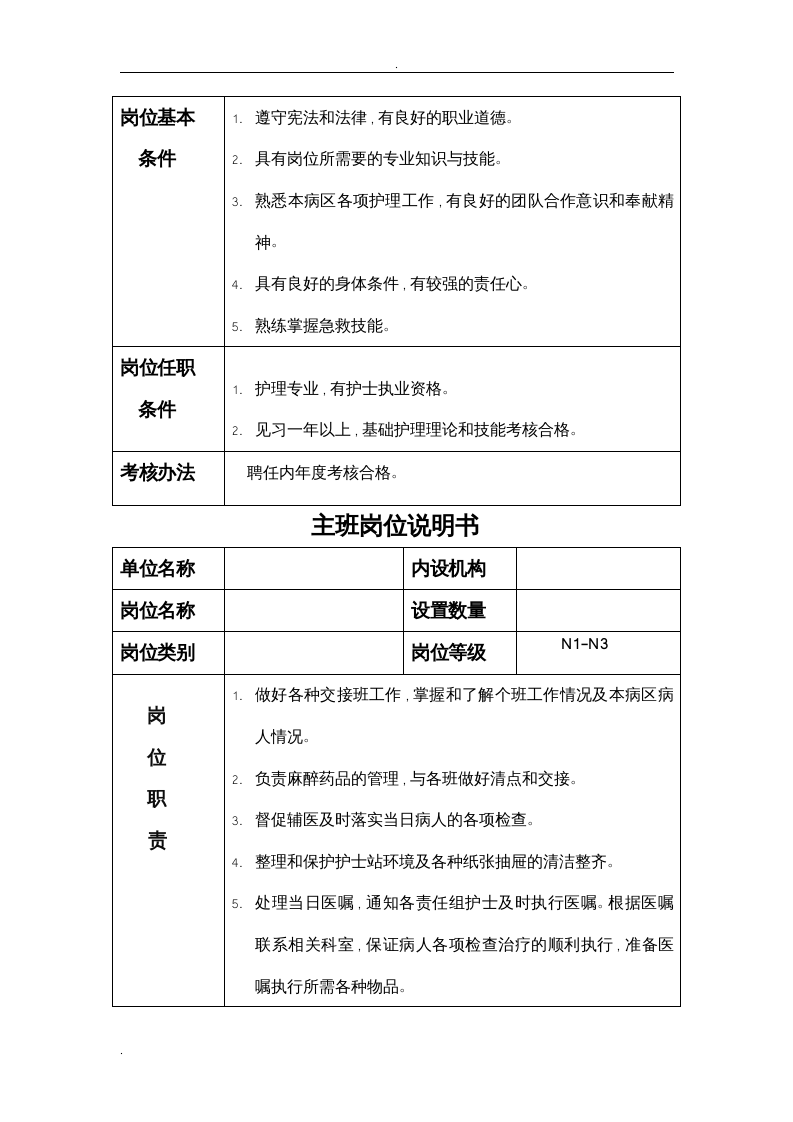 护士岗位说明书.doc 第4页