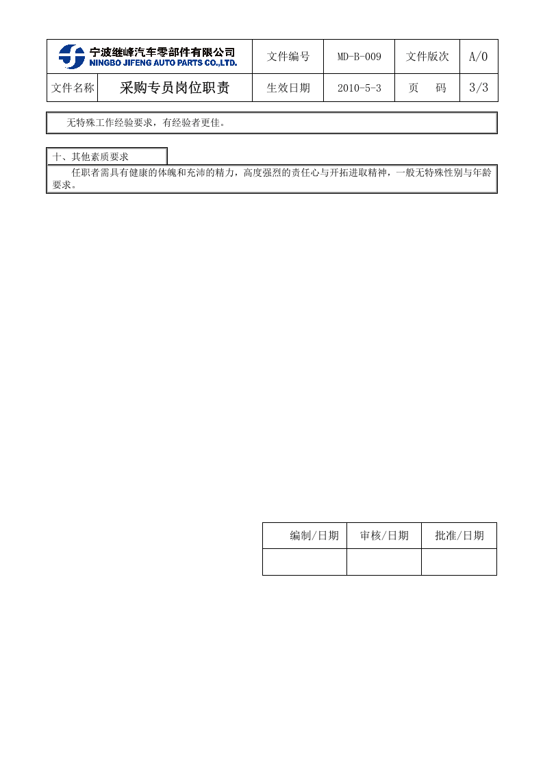 采购专员-岗位职责.doc 第3页