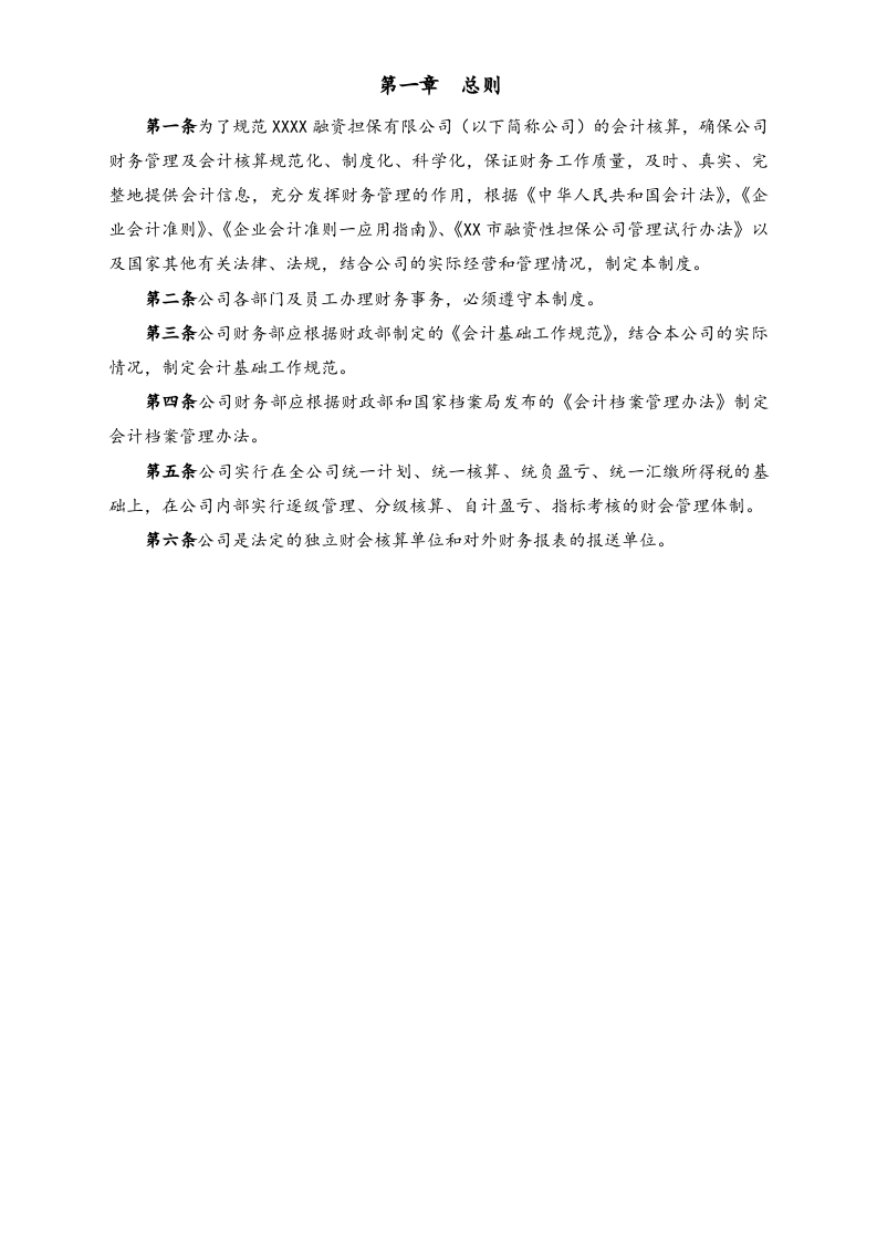 12-【行业案例】-融资担保有限公司财务管理制度.docx 第2页