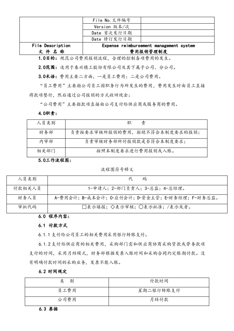 行业案例（2）：XX精工费用报销管理制度.docx 第3页
