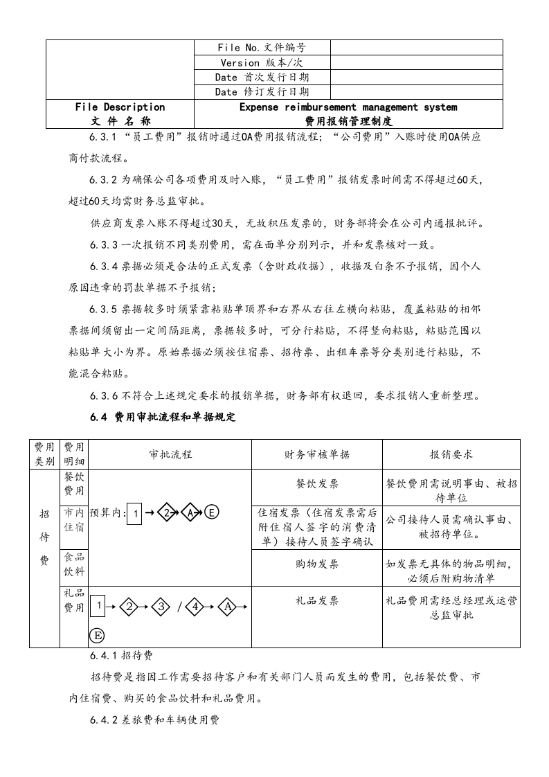 行业案例（2）：XX精工费用报销管理制度.docx 第4页