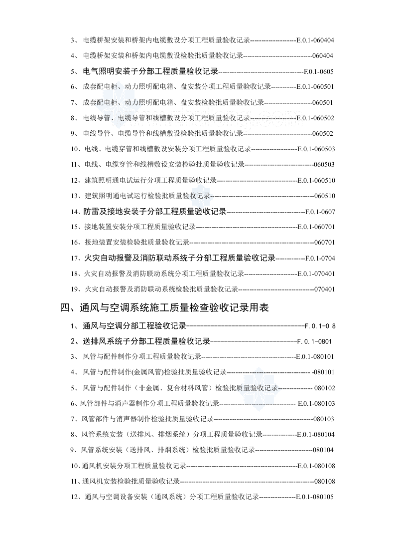 建筑消防安装工程施工质量检查验收记录交工资料表格_secret.doc 第4页