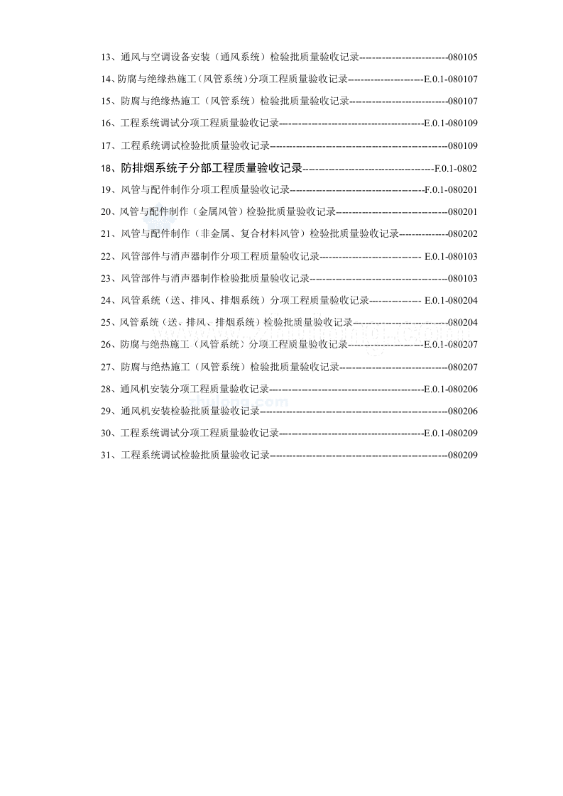 建筑消防安装工程施工质量检查验收记录交工资料表格_secret.doc 第5页