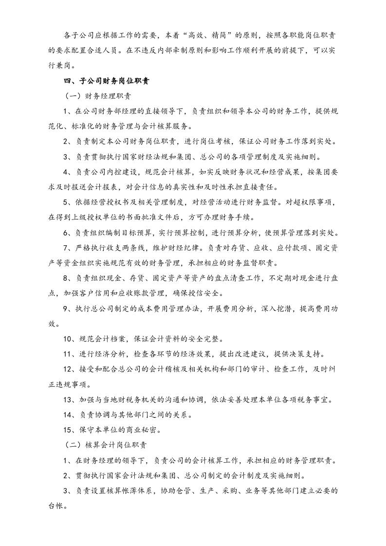 00-【标准制度】-公司财务部岗位设置.doc 第4页