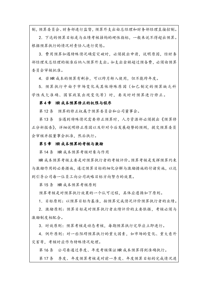 14-人力资源成本预算管理制度.docx 第4页