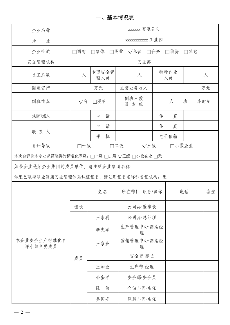 1、企业安全生产标准化自评报告.docx 第2页
