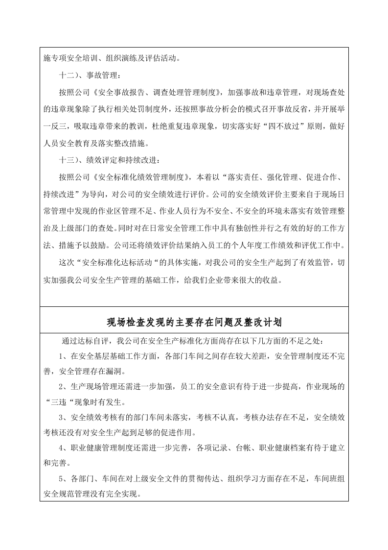 2、安全生产标准化自评报告.doc 第5页