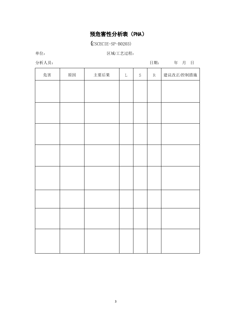 2014版安全管理手册表格汇编.docx 第3页