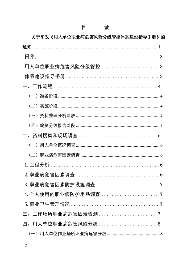 用人单位职业病危害风险分级管控体系建设指导手册.doc 第2页