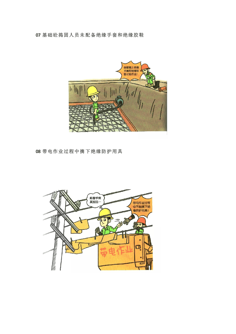 第一部分：作业安全守则，图解违章行为.docx 第4页