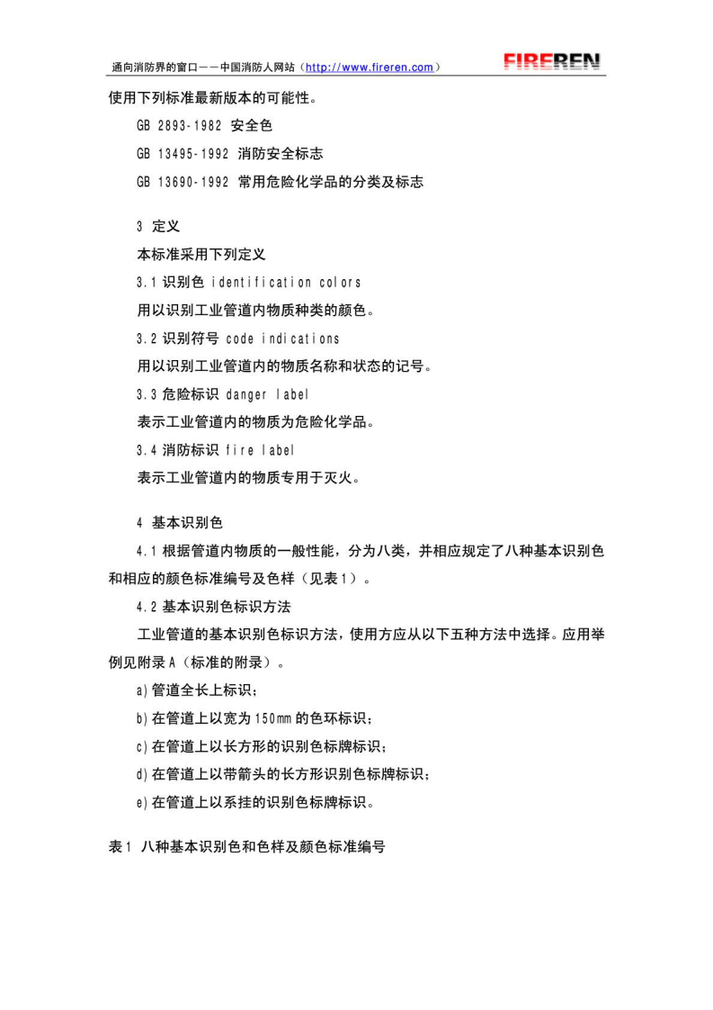 GB7231-2003(工业管道的基本识别色、识别符号和安全标识).pdf 第2页