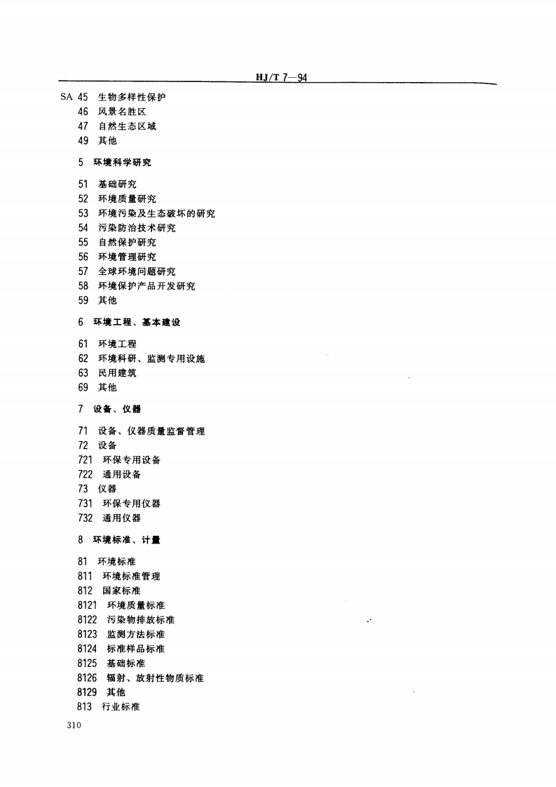 HJ_T 7-94 中国档案分类法 环境保护档案分类表.pdf 第5页