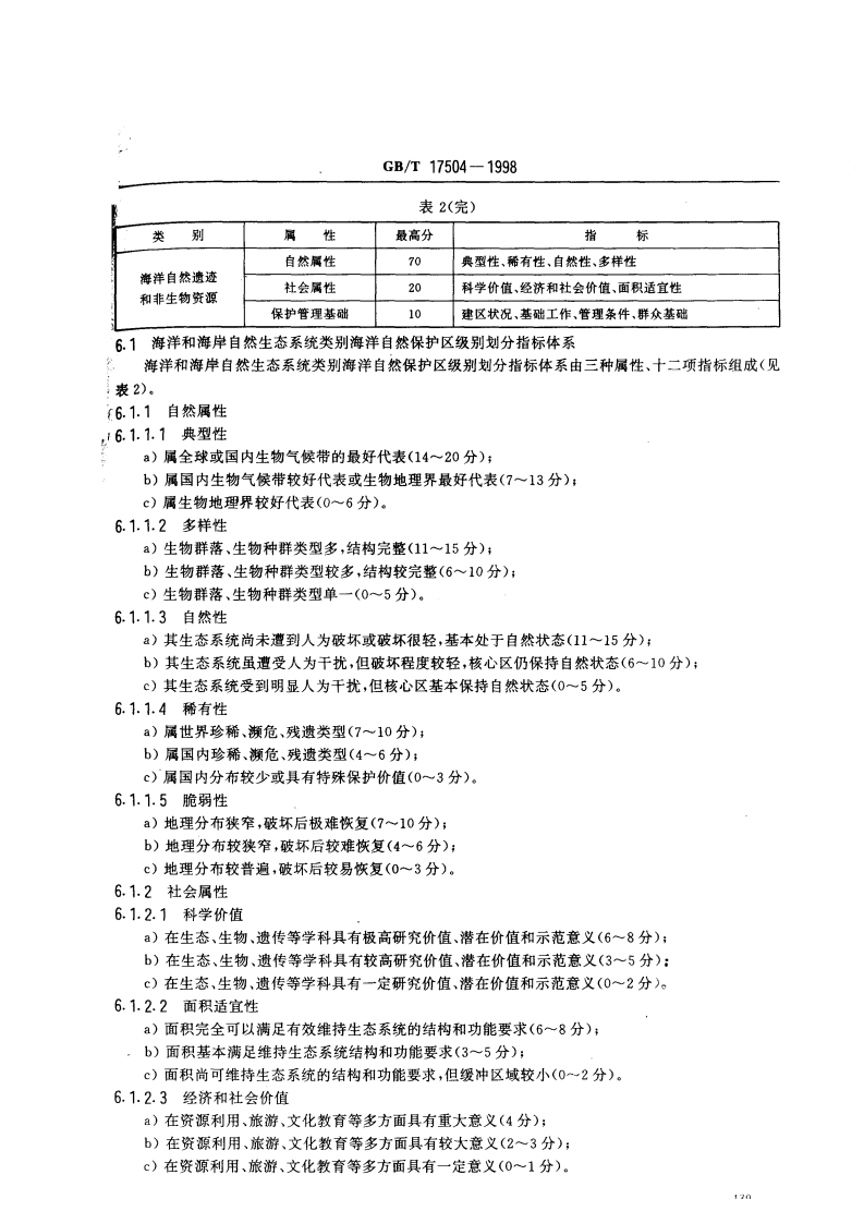 GB_T 17504-1998 海洋自然保护区类型与级别划分原则.pdf 第5页