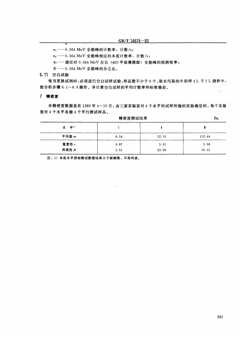 GB_T 14674-93 牛奶中碘-131的分析方法.pdf 第4页