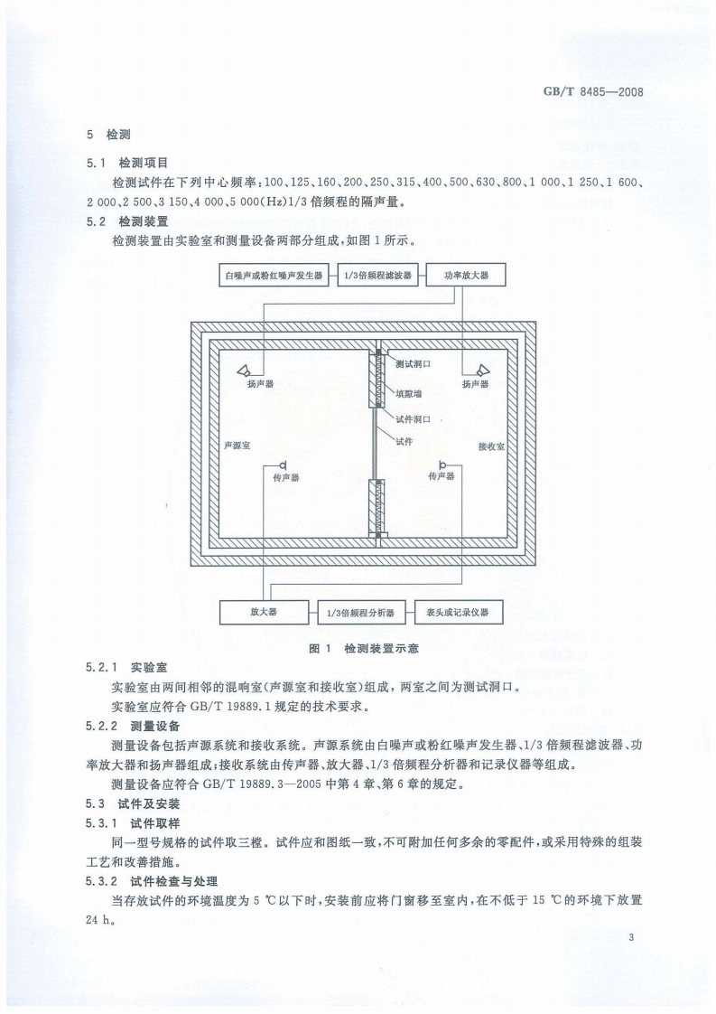 GB_T 8485-2008 建筑门窗空气声隔声性能分级及检测方法.pdf 第5页