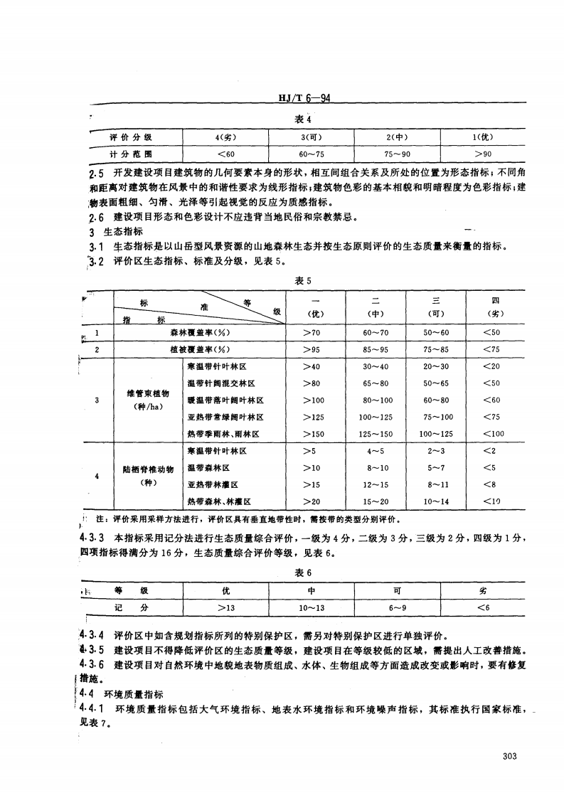 HJ_T 6-94 山岳型风景资源开发环境影响评价指标体系.pdf 第3页