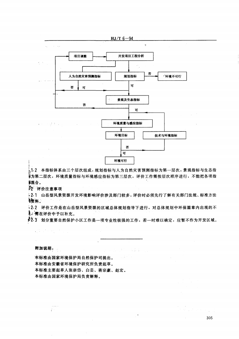 HJ_T 6-94 山岳型风景资源开发环境影响评价指标体系.pdf 第5页