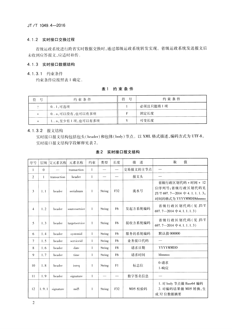 JTT1049.4-2016 道路运政管理信息系统 第4部分跨省数据交换.pdf 第5页