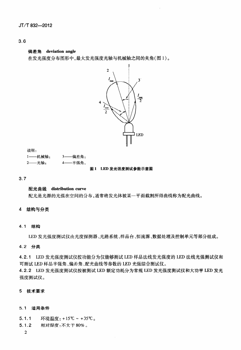 JTT832-2012 LED发光强度测试仪.pdf 第5页
