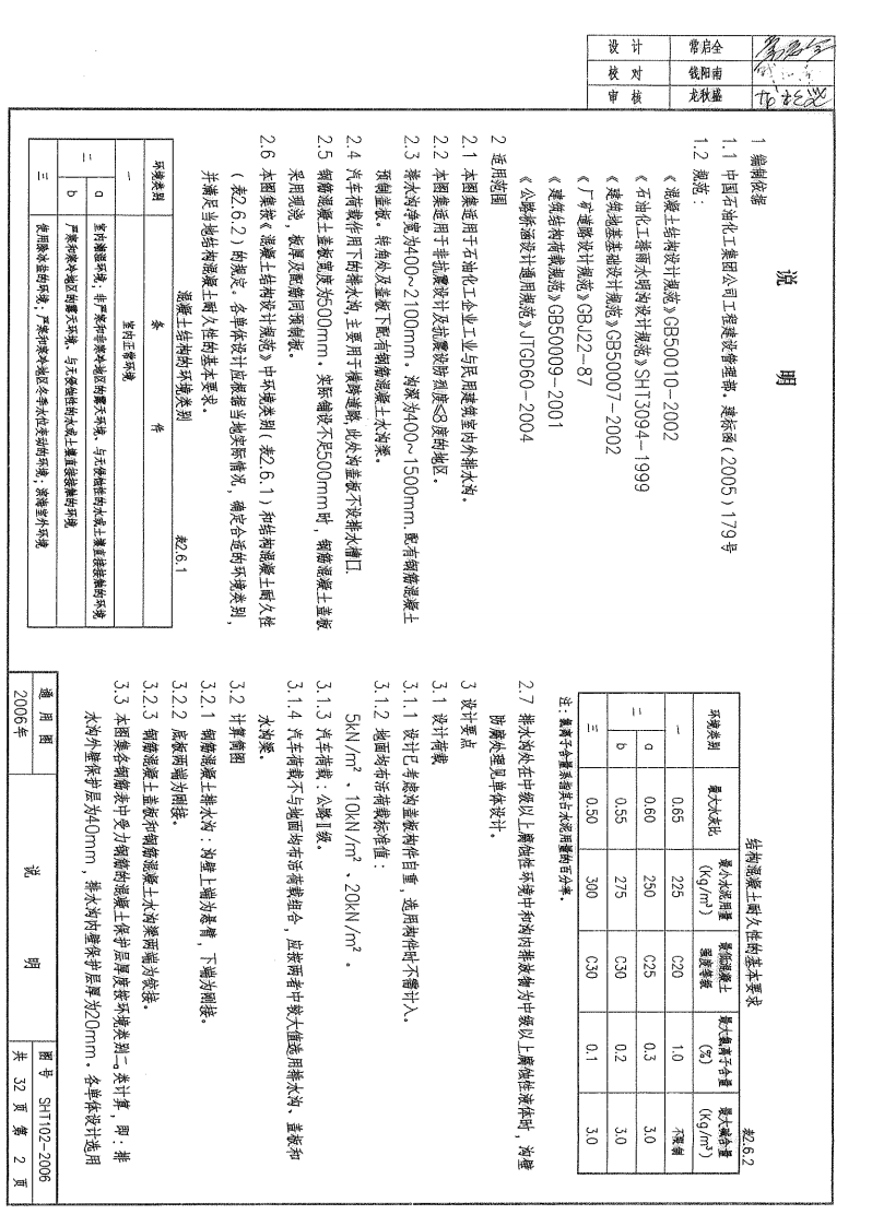SHT102-2006钢筋混凝土矩形排水沟及盖板.pdf 第3页