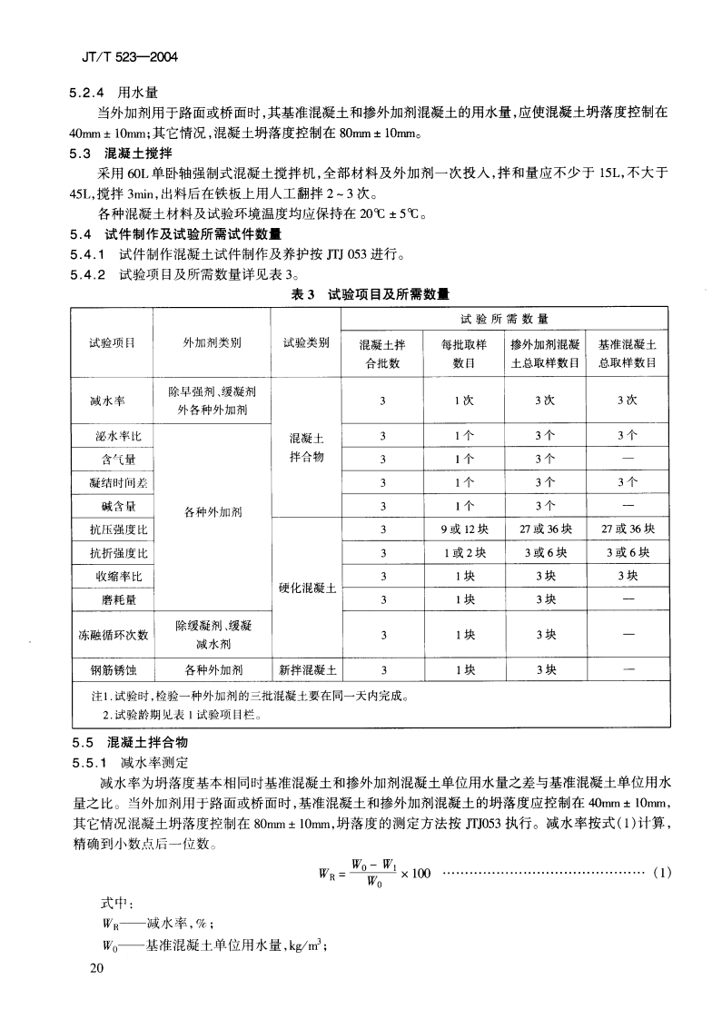 JTT523-200 路工程混凝土外加剂.pdf 第5页