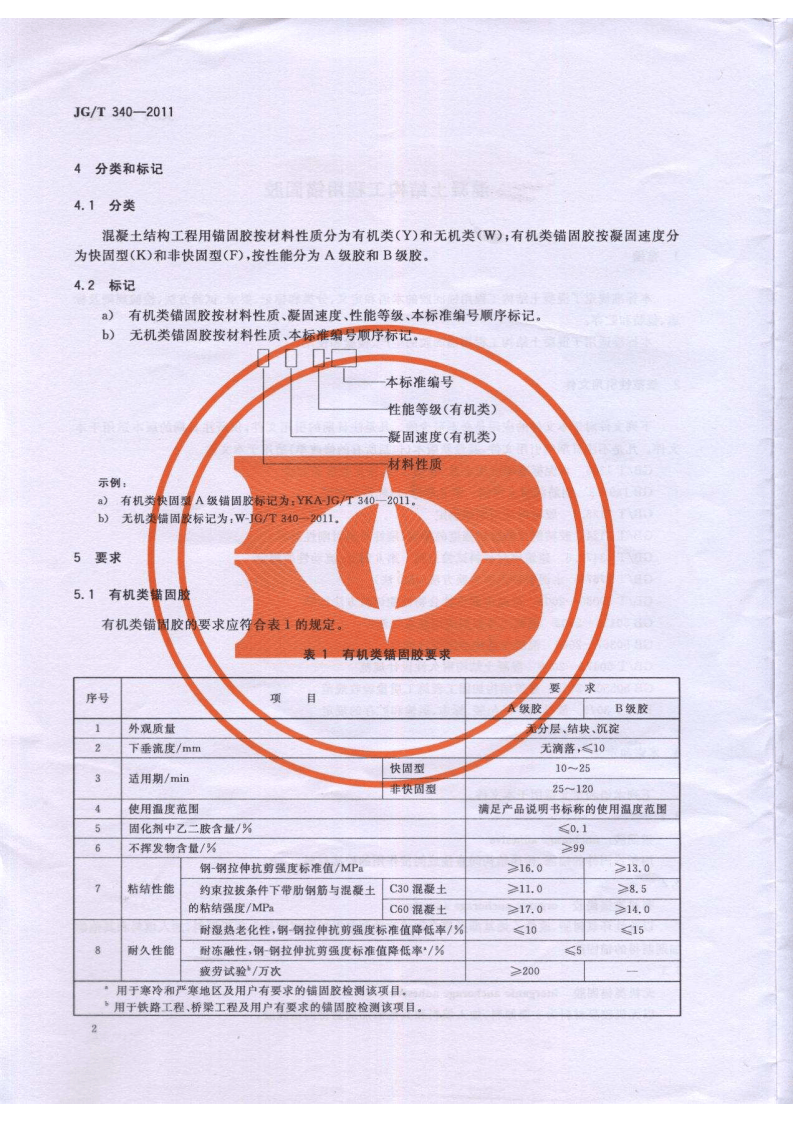 JGT340-2011 混凝土结构工程用锚固胶.pdf 第4页