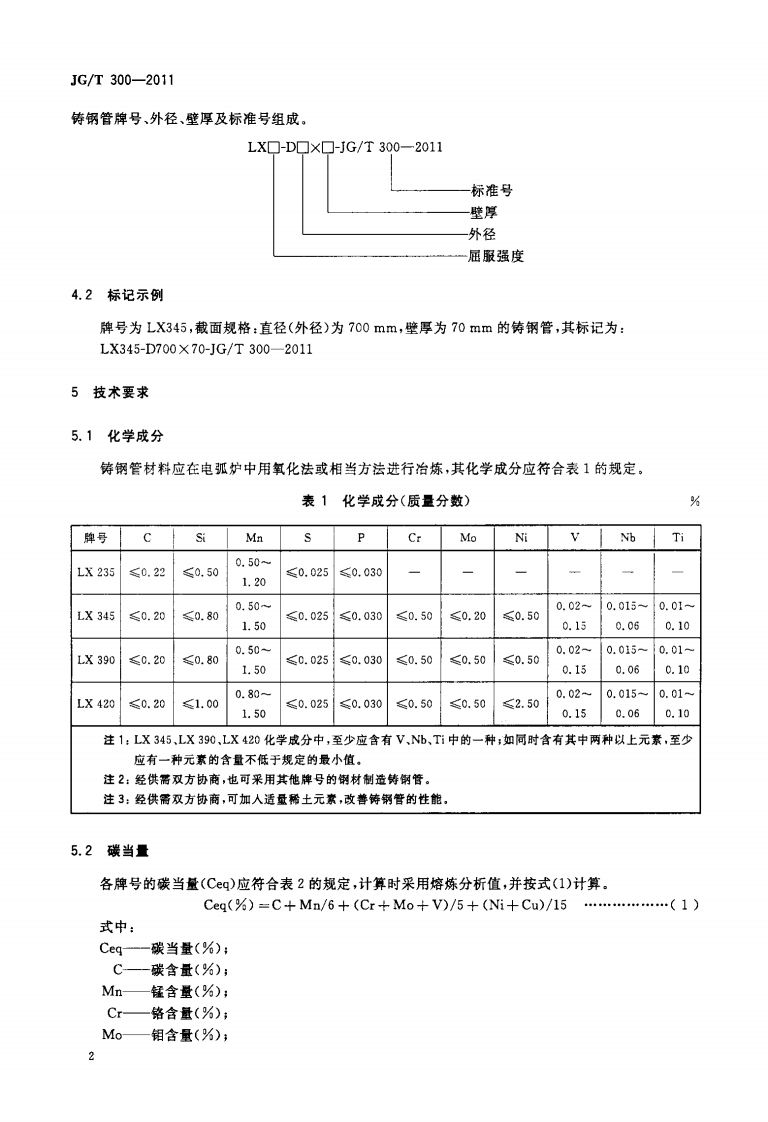 JGT300-2011 建筑结构用铸钢管.pdf 第4页