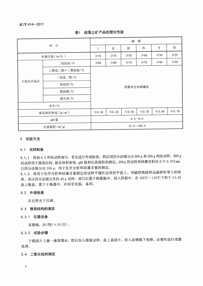 JCT414-2017 硅藻土.pdf 第4页