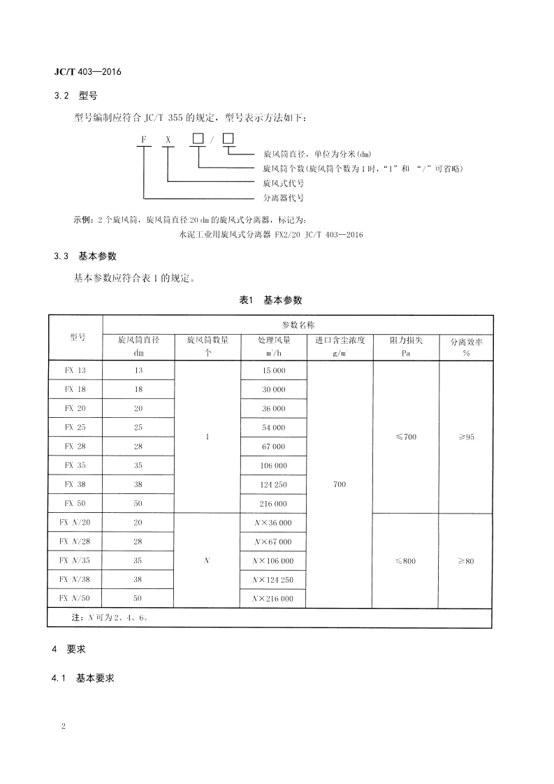 JCT403-2016 水泥工业用旋风式分离器.pdf 第4页