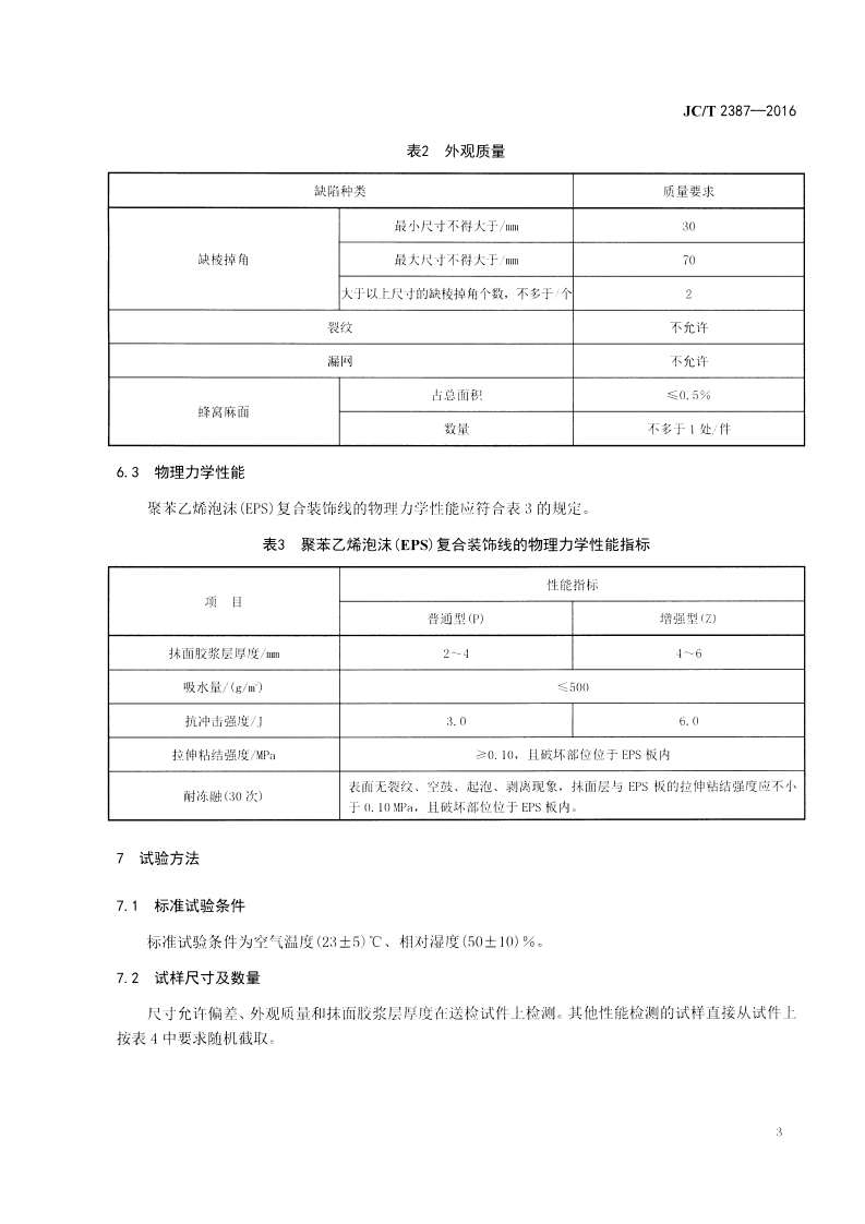 JCT2387-2016 聚苯乙烯泡沫(EPS)复合装饰线.pdf 第5页