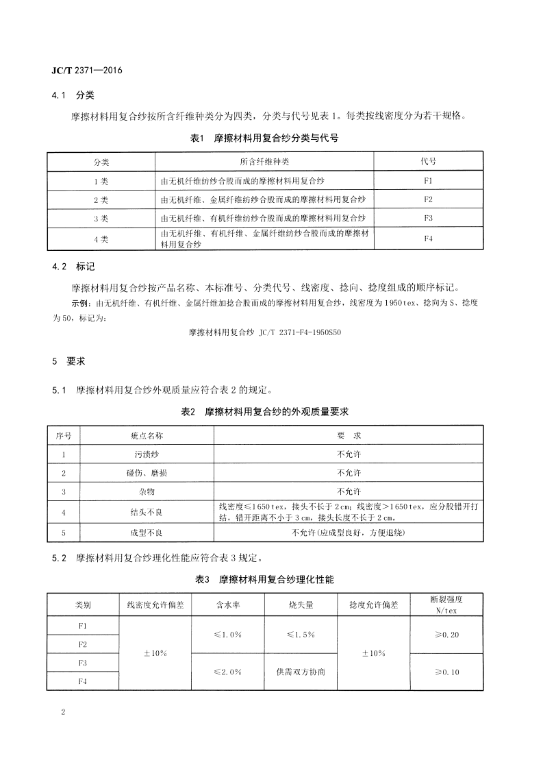 JCT2371-2016 摩擦材料用复合纱.pdf 第4页