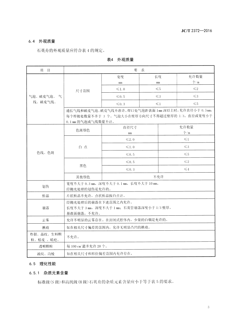 JCT2372-2016 集成电路用石英舟.pdf 第5页