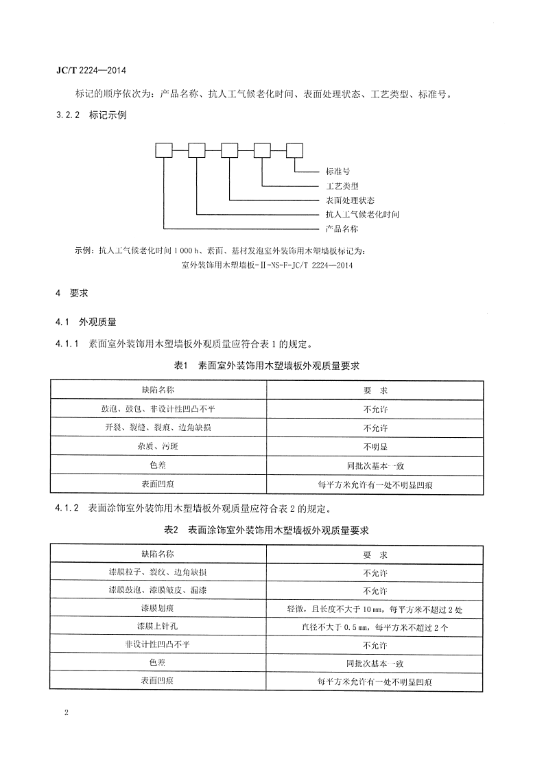 JCT2224-2014 室外装饰用木塑墙板.pdf 第5页