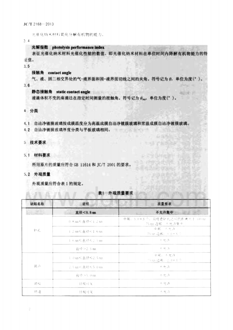 JCT2168-2013 自洁净镀膜玻璃.pdf 第4页