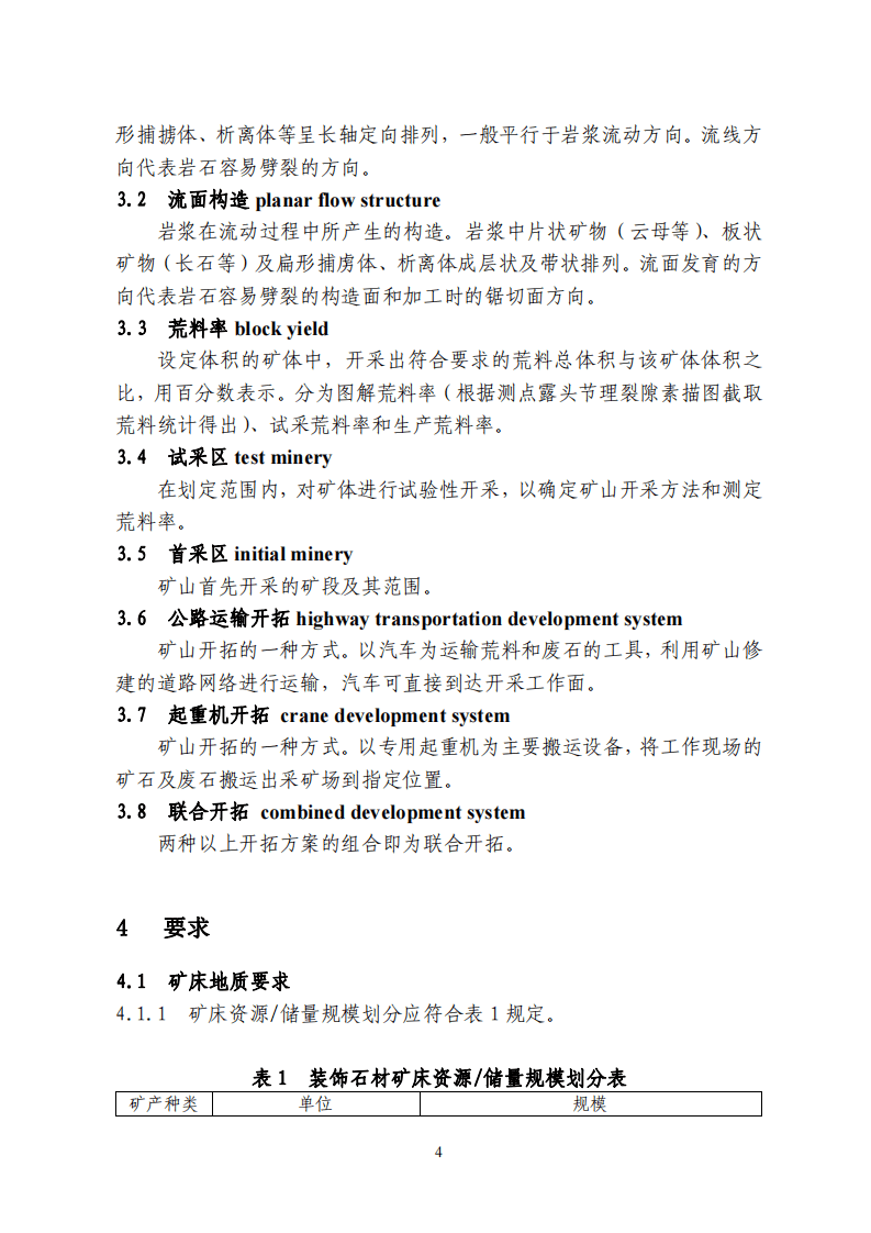 JCT1081-2008 装饰石材露天矿山技术规范.pdf 第4页