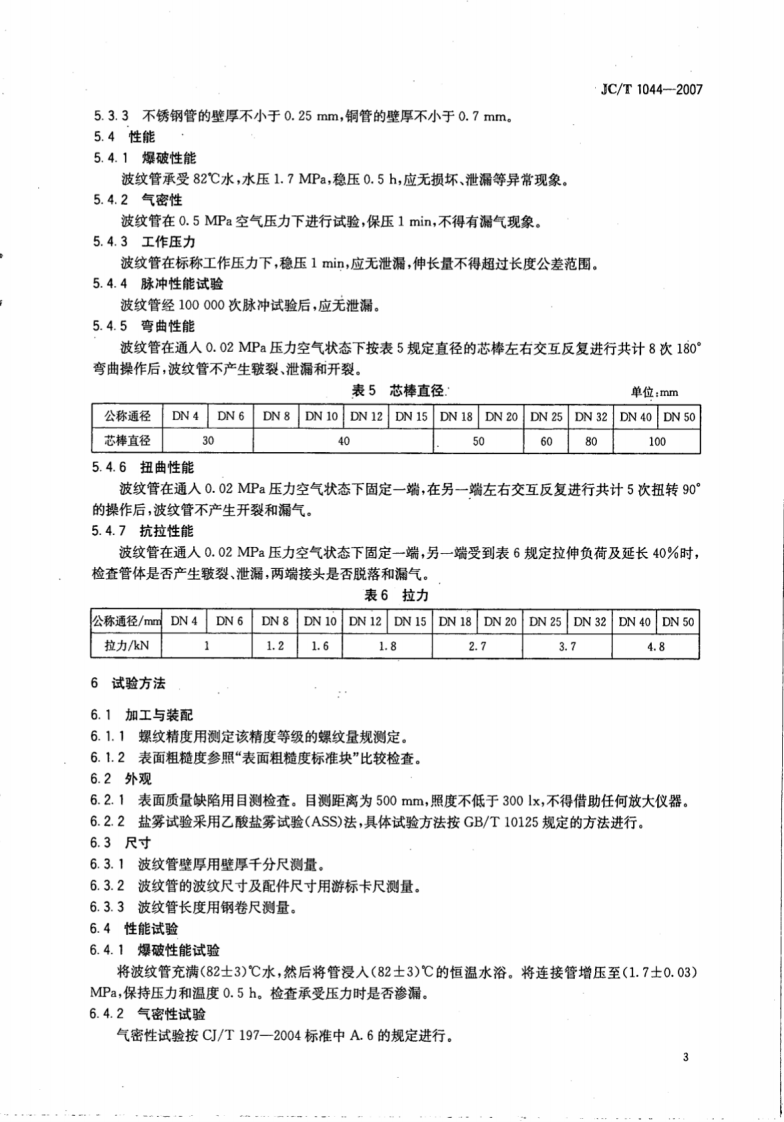 JCT1044-2007 金属波纹联接水管.pdf 第5页